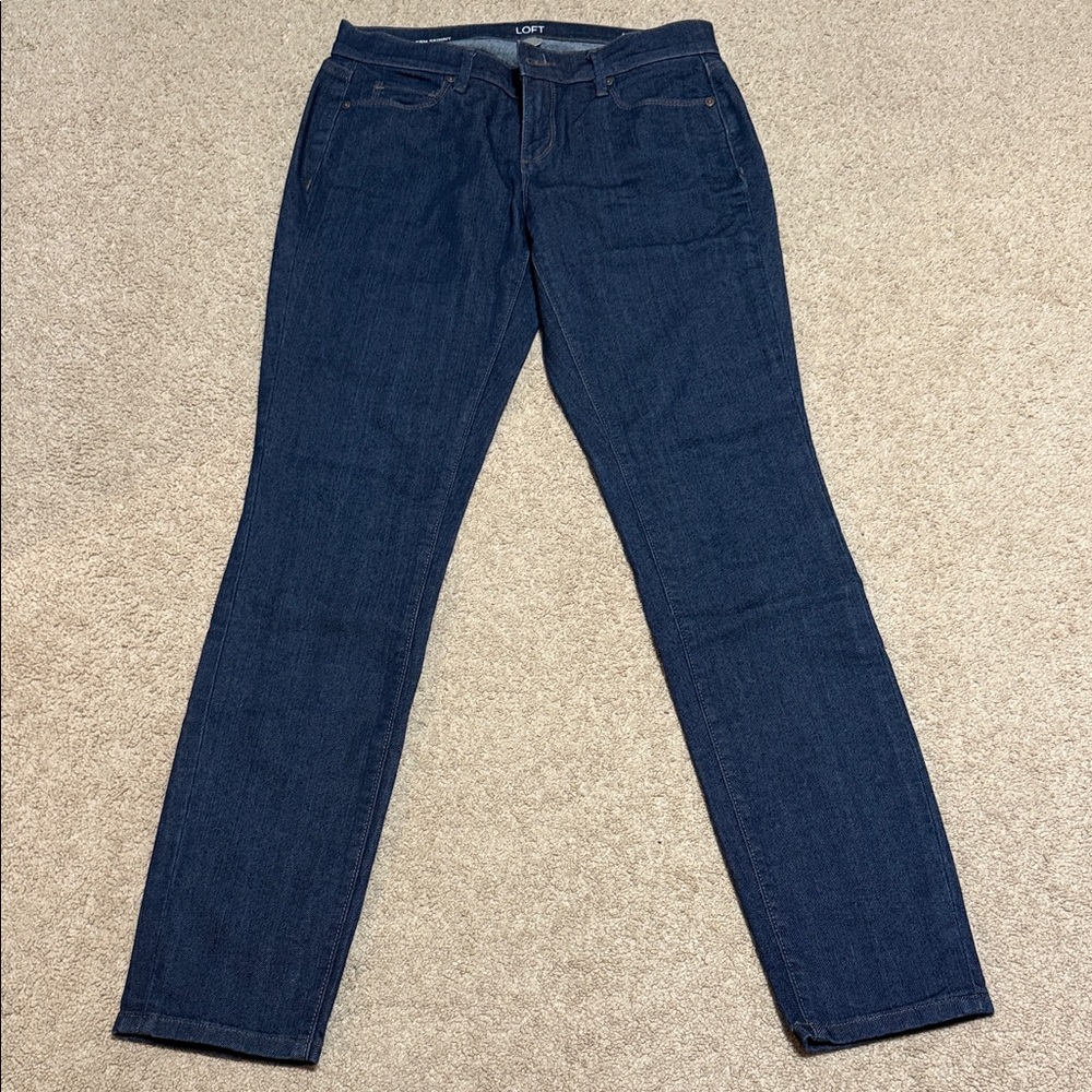 ALMOST NEW Loft Outlet Women's Dark Blue Modern Skinny Jeans